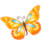 Butterfly orange Icon